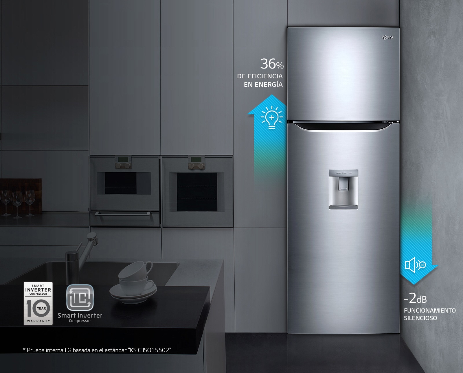 Refrigerador con Compresor Linear Inverter GT32BPP LG México